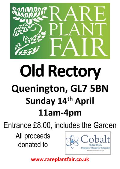 Upcoming -  Rare Plant Fair, April 14th
